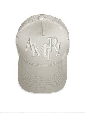 AMIRI Off-White Embroidered Logo Mesh-Back Cap